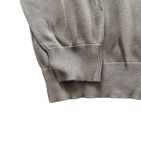 PENDLETON V-neck sweater Tan Men's Medium Silk / Cotton Blend - Picture 4 of 6